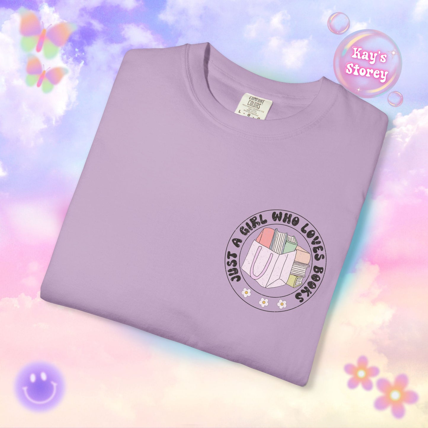 Just A Girl Who Loves Books Comfort Colors T-Shirt