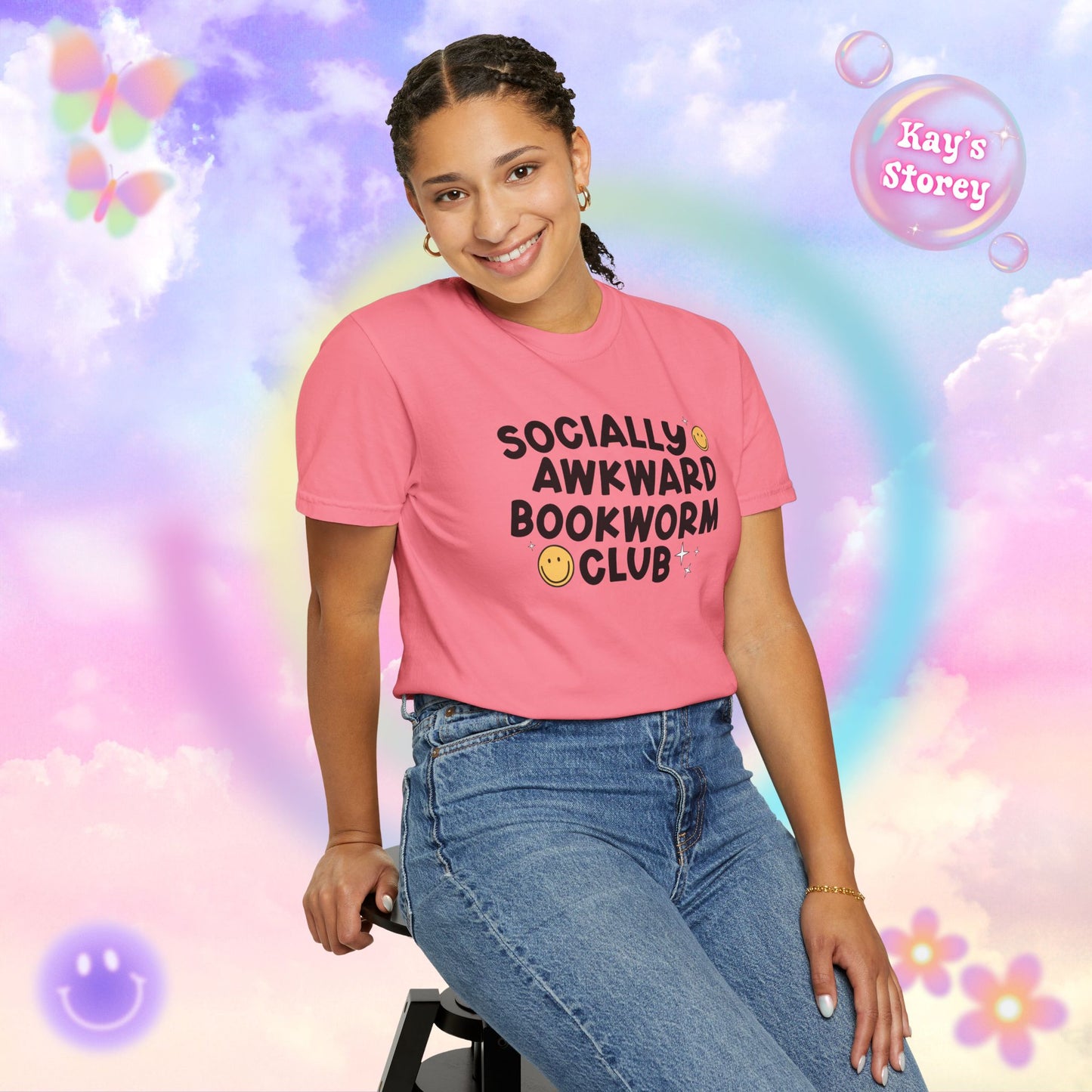 Socially Awkward Bookworm Club Comfort Colors T-Shirt