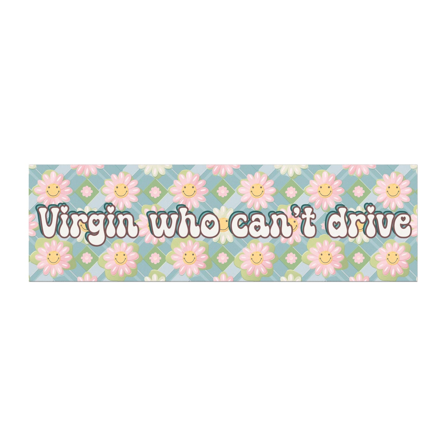Virgin Who Can't Drive Car Magnet