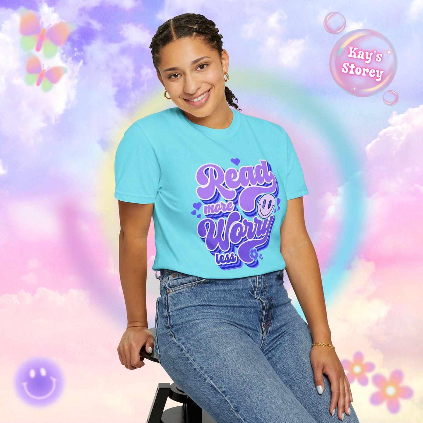 Read More, Worry Less Comfort Colors T-Shirt