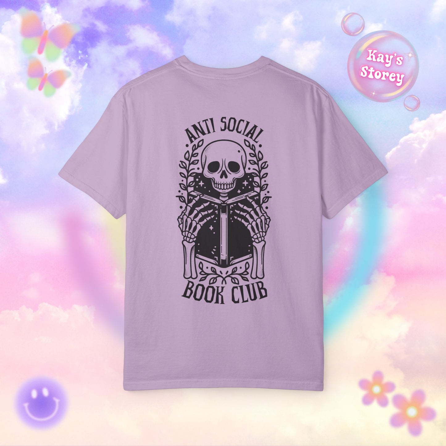 Skeleton Anti Social Comfort Colors T-Shirt