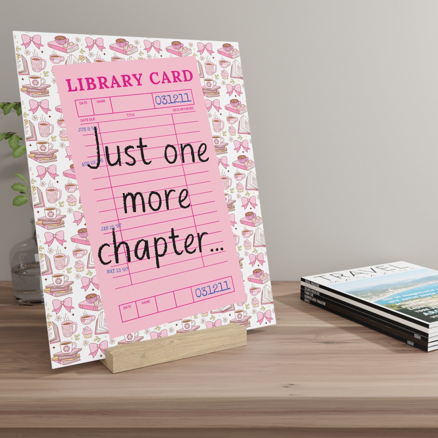 Just One More Chapter... Bookshelf Decor with Stand