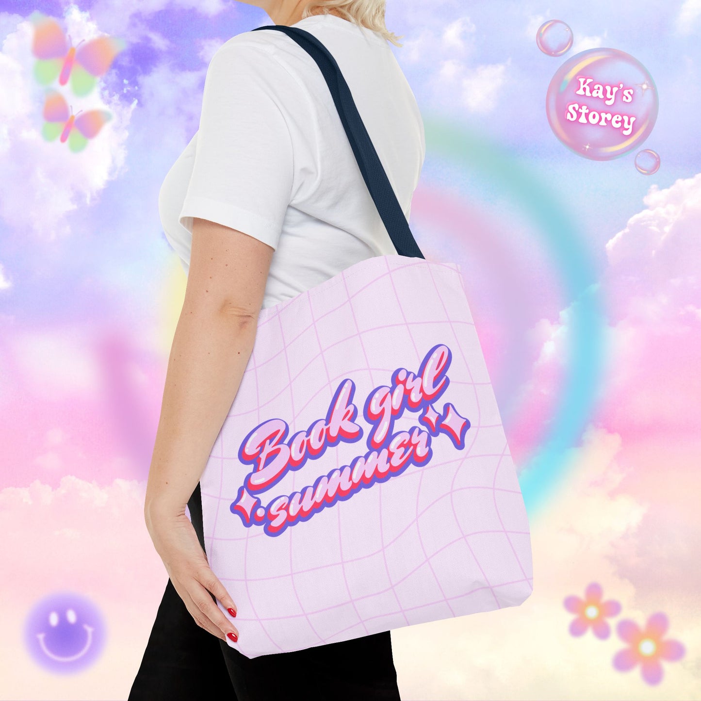Book Girl Summer Tote Bag