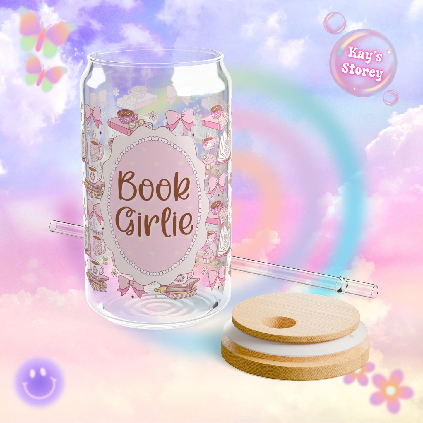Book Girlie Sipper Glass