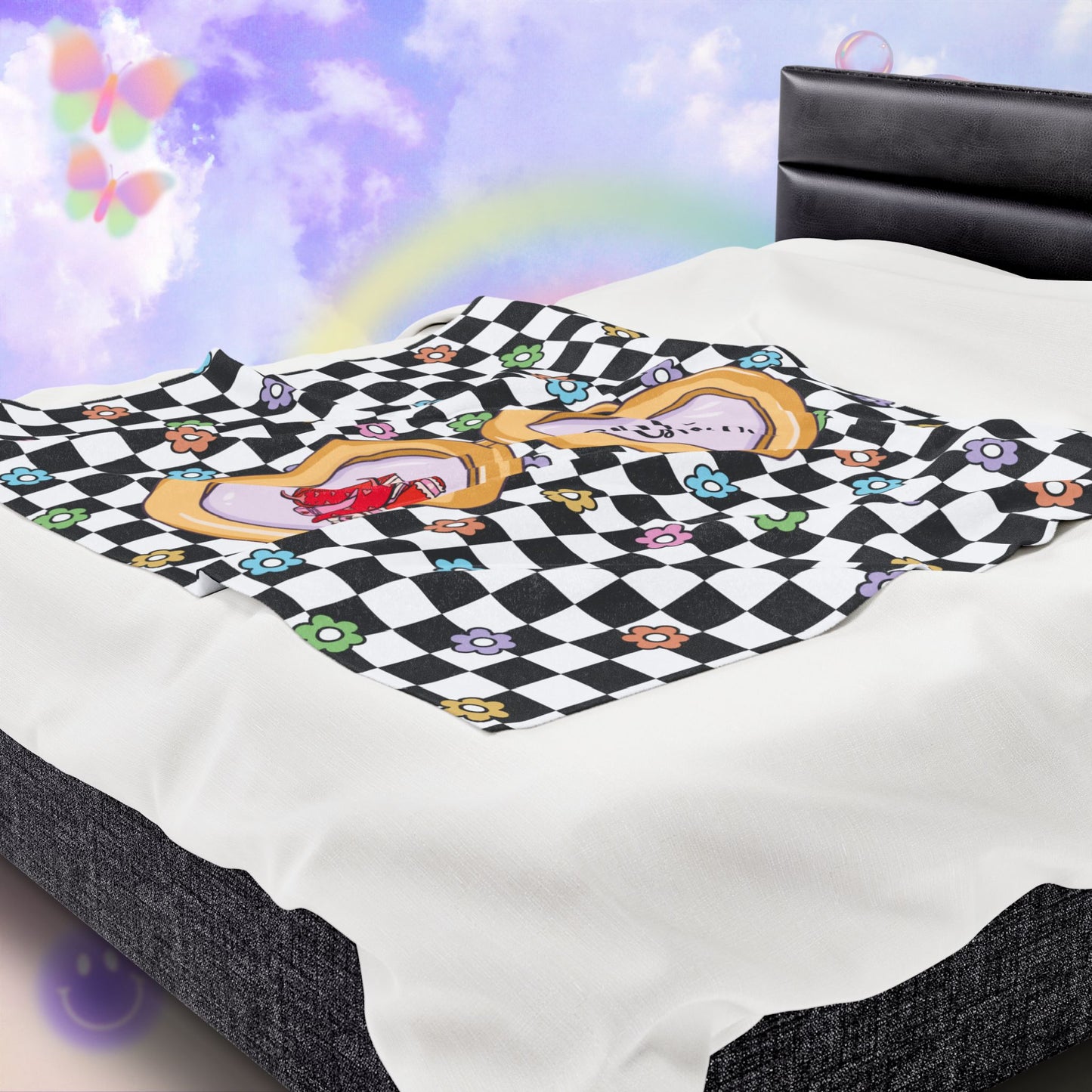 Smut Girlie Velveteen Plush Blanket