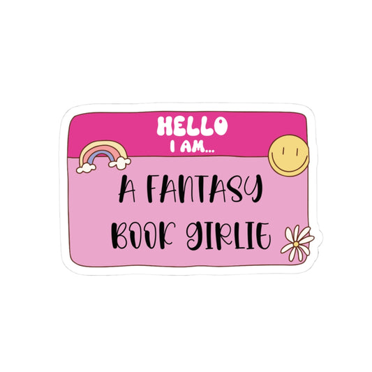 Fantasy Book Girlie Sticker