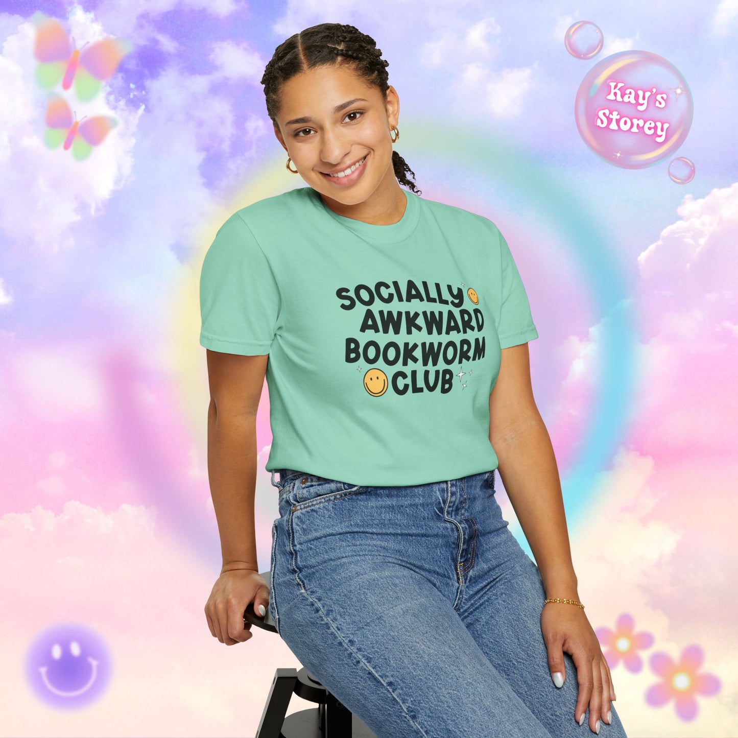 Socially Awkward Bookworm Club Comfort Colors T-Shirt