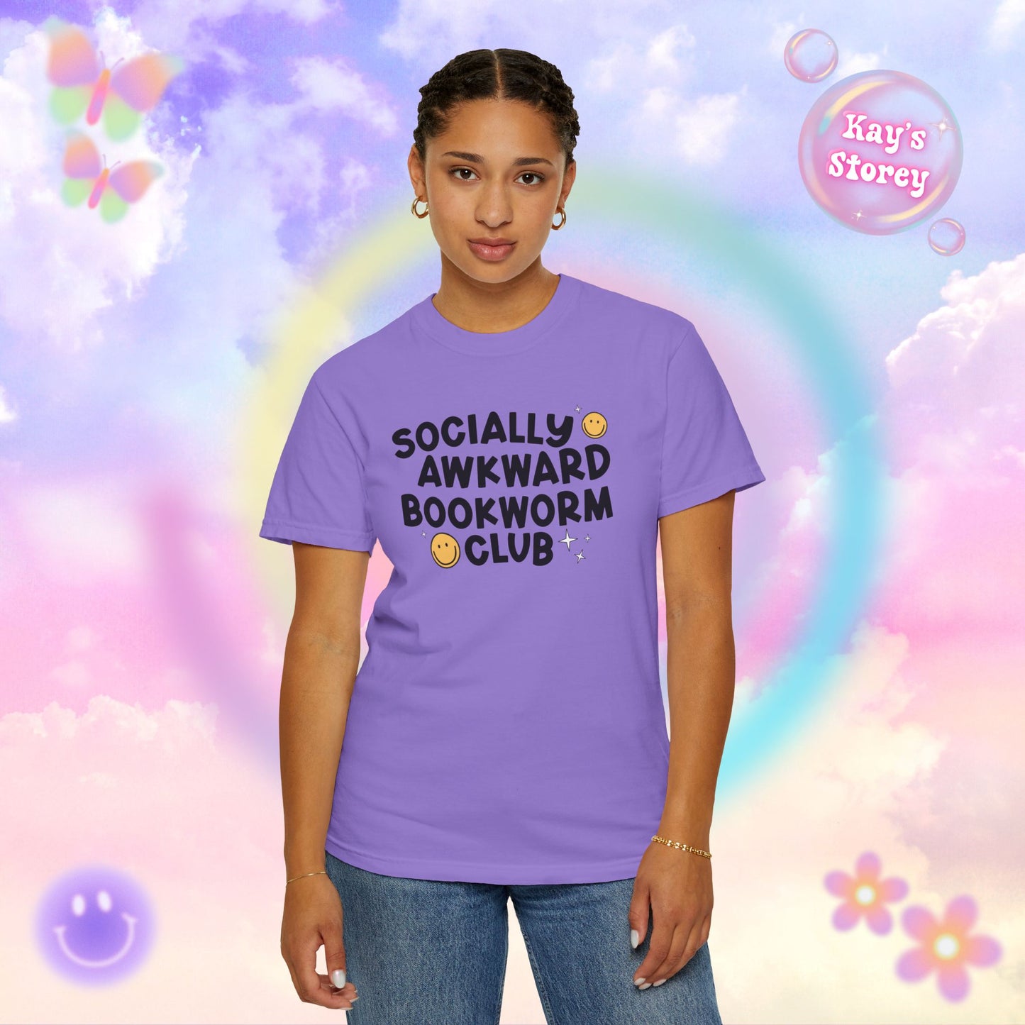 Socially Awkward Bookworm Club Comfort Colors T-Shirt