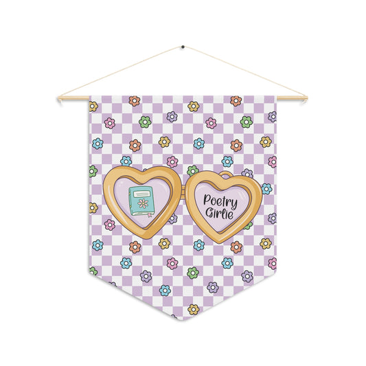 Purple Poetry Girlie Pennant