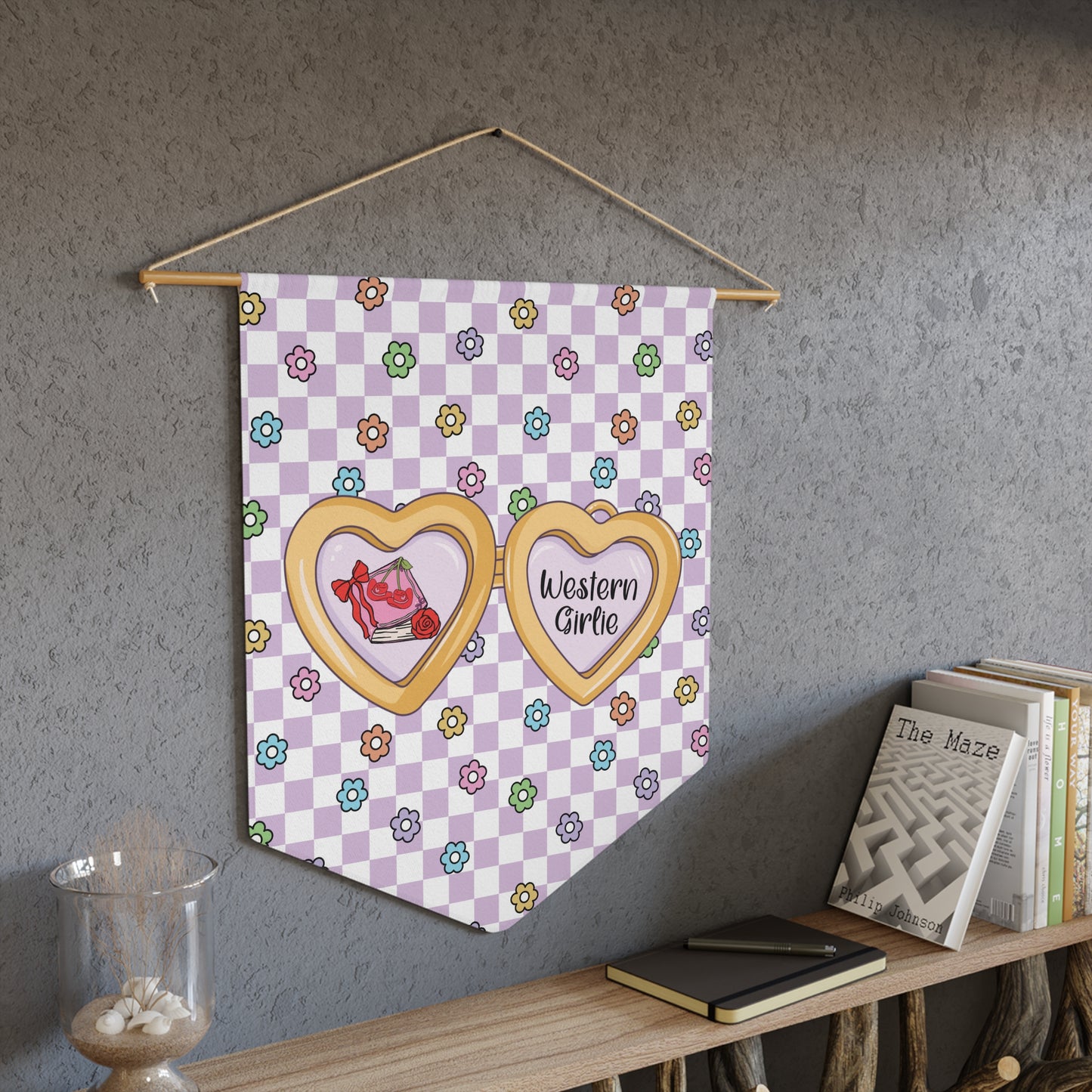 Purple Western Girlie Pennant