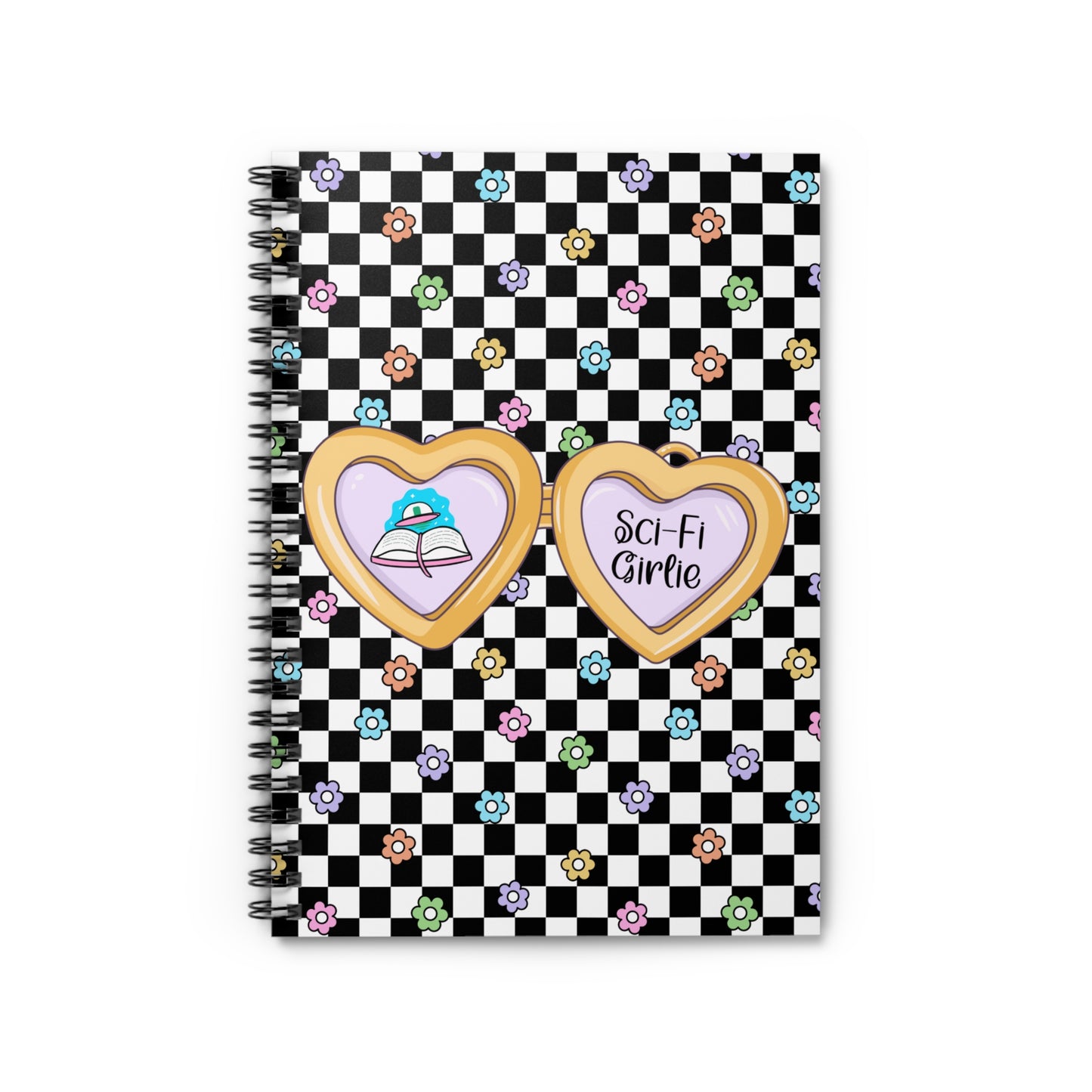 Sci-Fi Girlie Spiral Notebook - Ruled Line