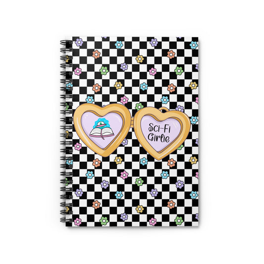 Sci-Fi Girlie Spiral Notebook - Ruled Line