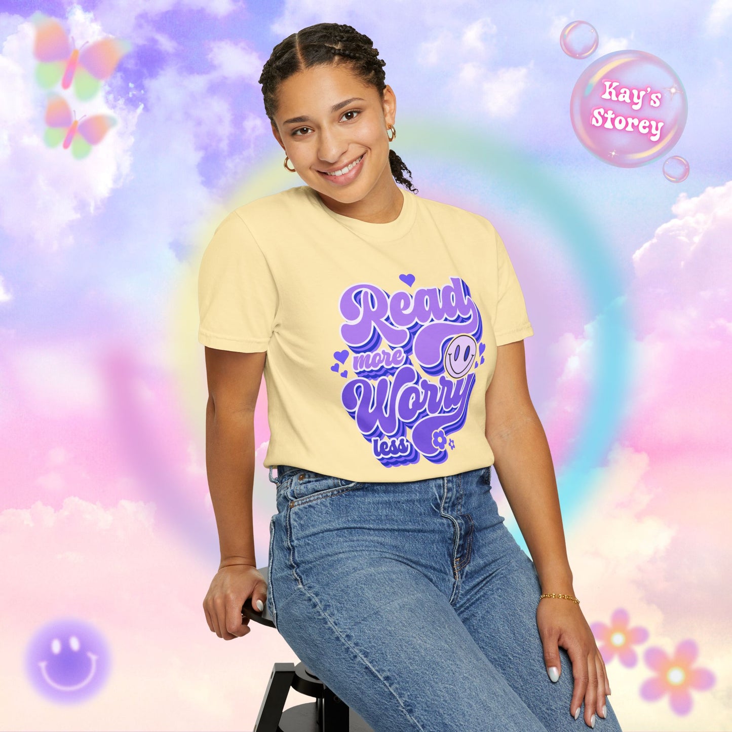 Read More, Worry Less Comfort Colors T-Shirt