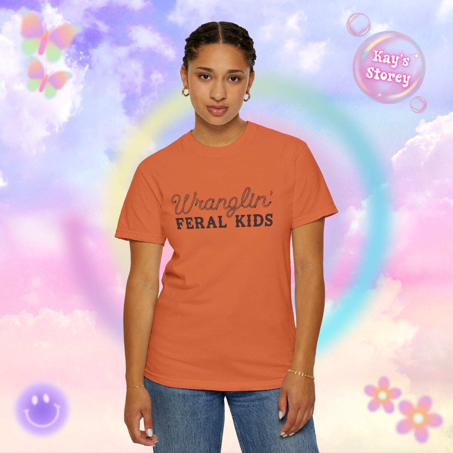 Wranglin' Feral Kids Comfort Colors T-Shirt