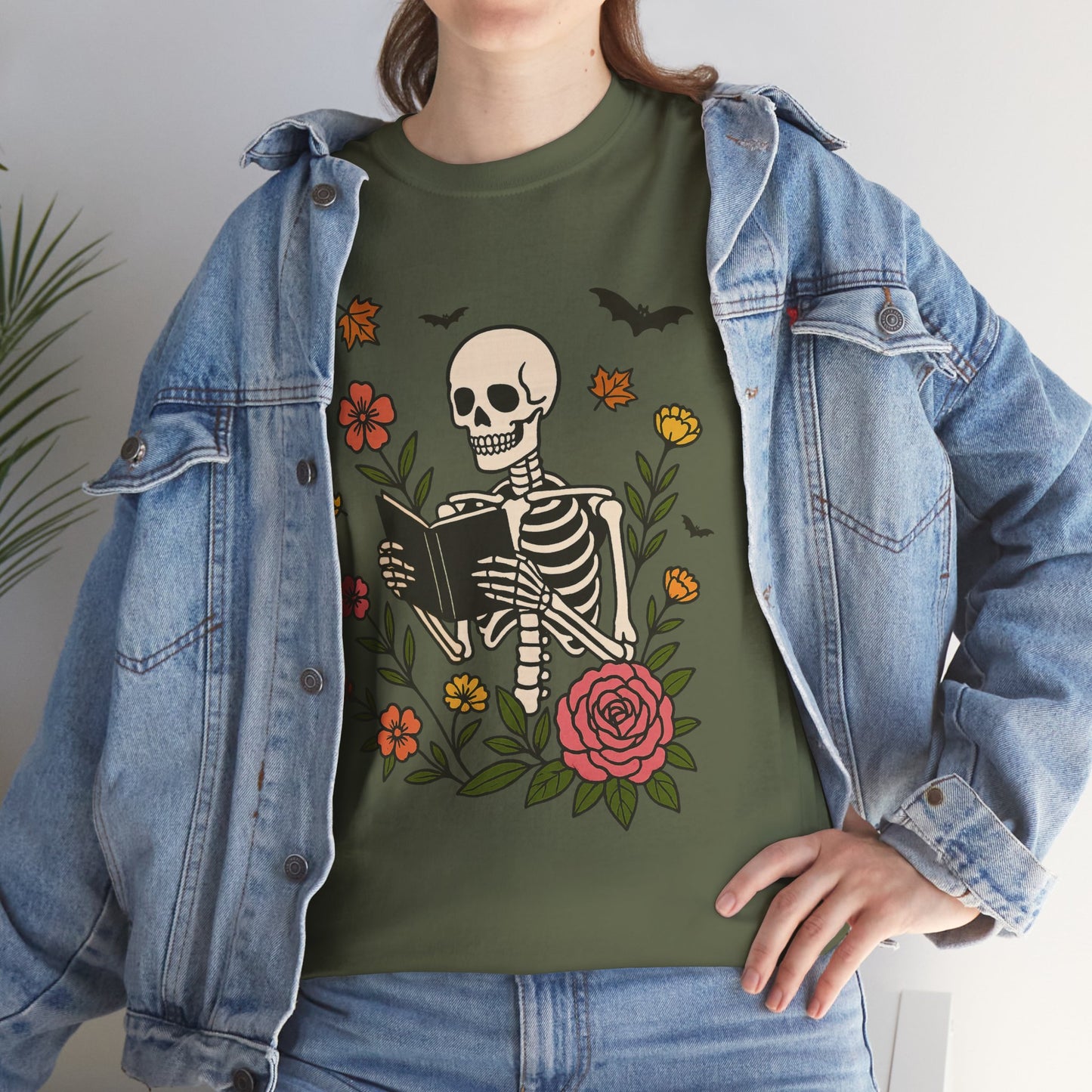Skeleton Reading Tee - Bookish Gift