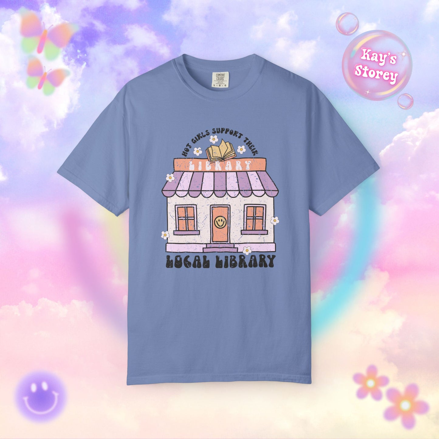 Hot Girls Support Their Local Library Comfort Colors T-Shirt