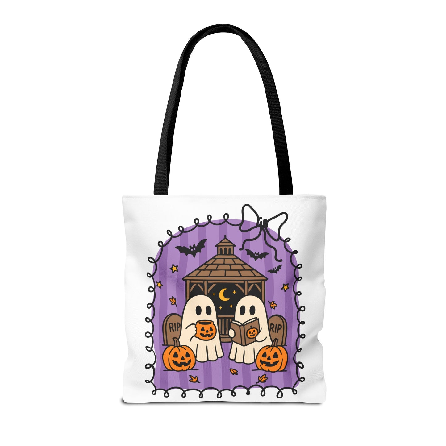 Spooky Season Ghostly Meeting Tote Bag