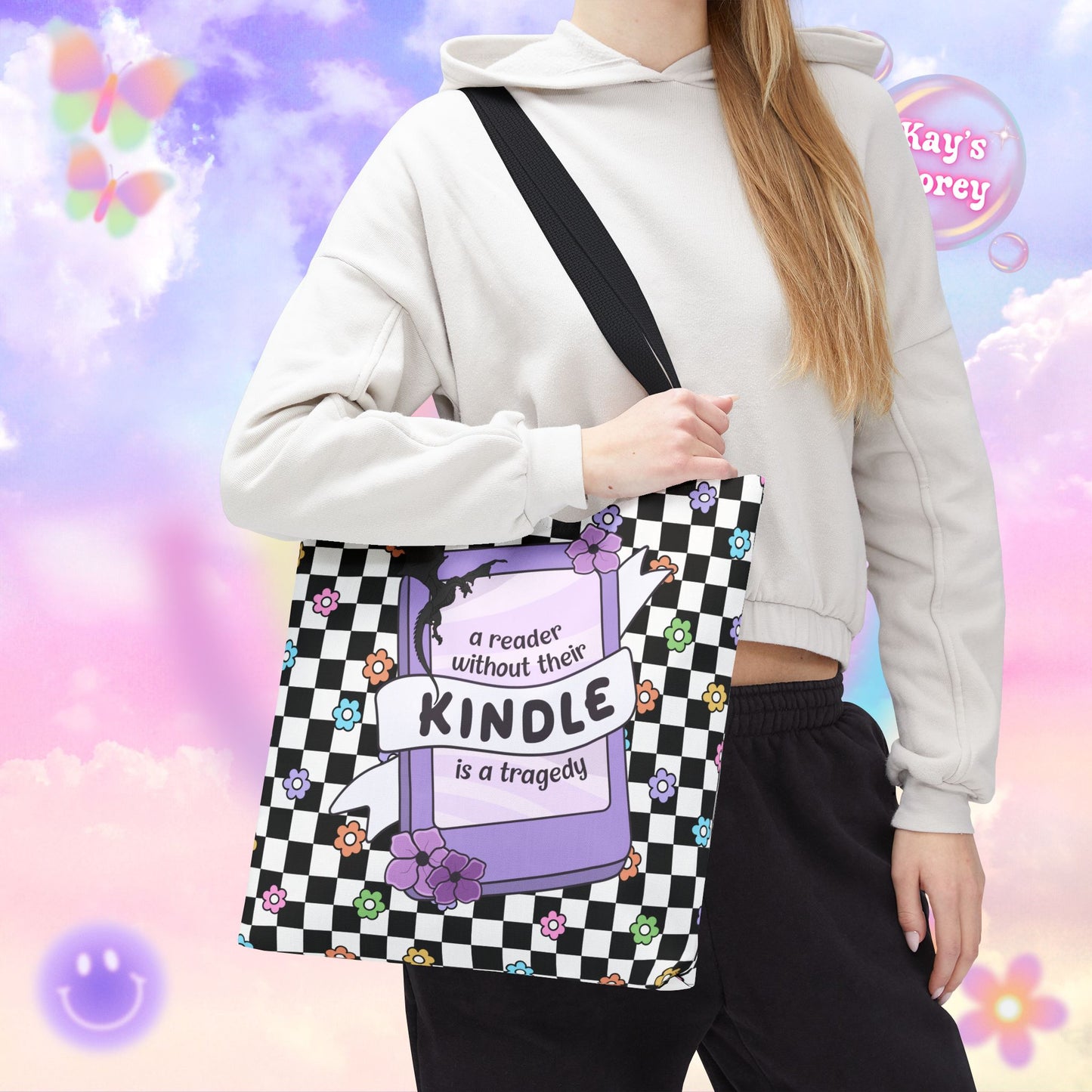 Reader Without Their Kindle Tote Bag