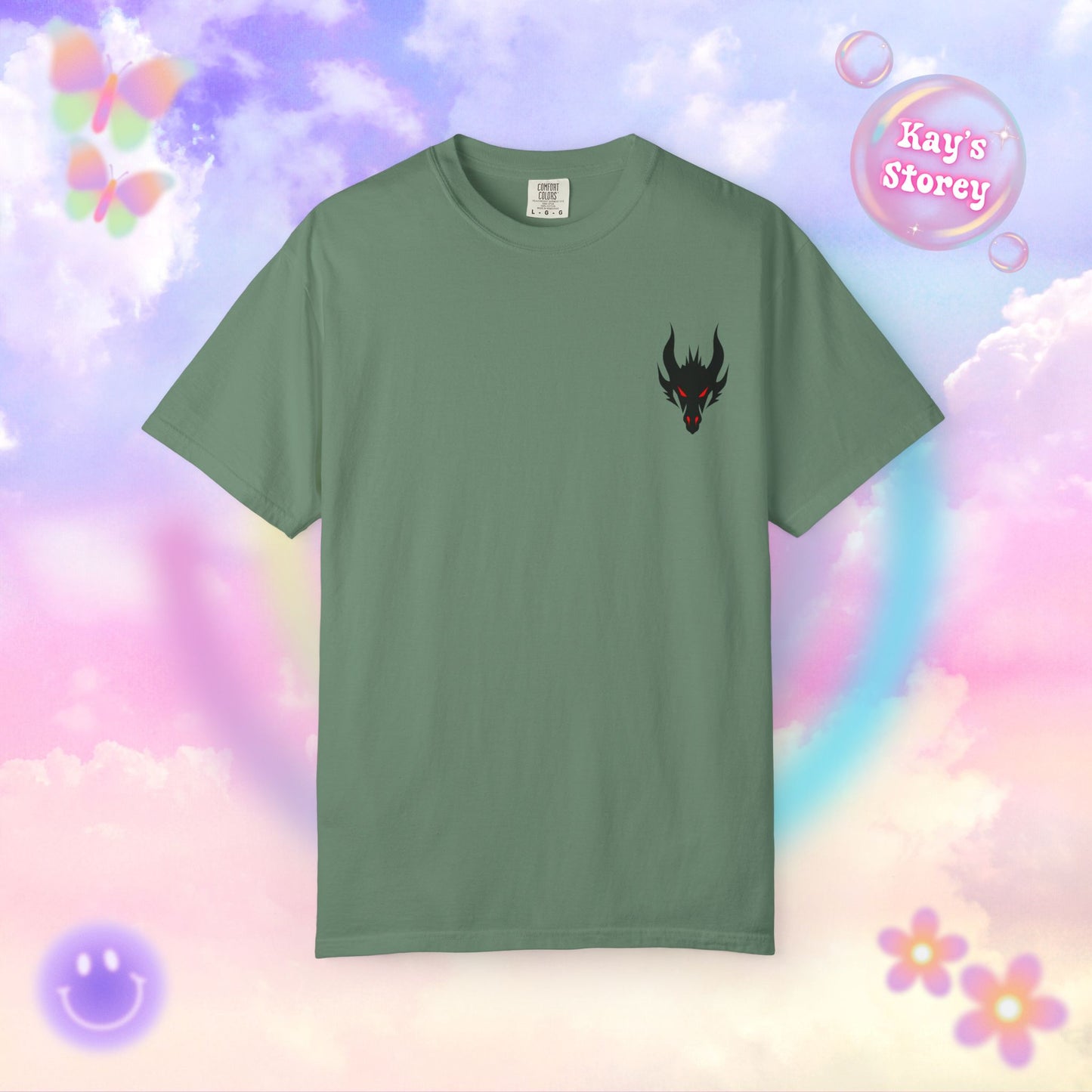Book Dragon Red Comfort Colors T-Shirt