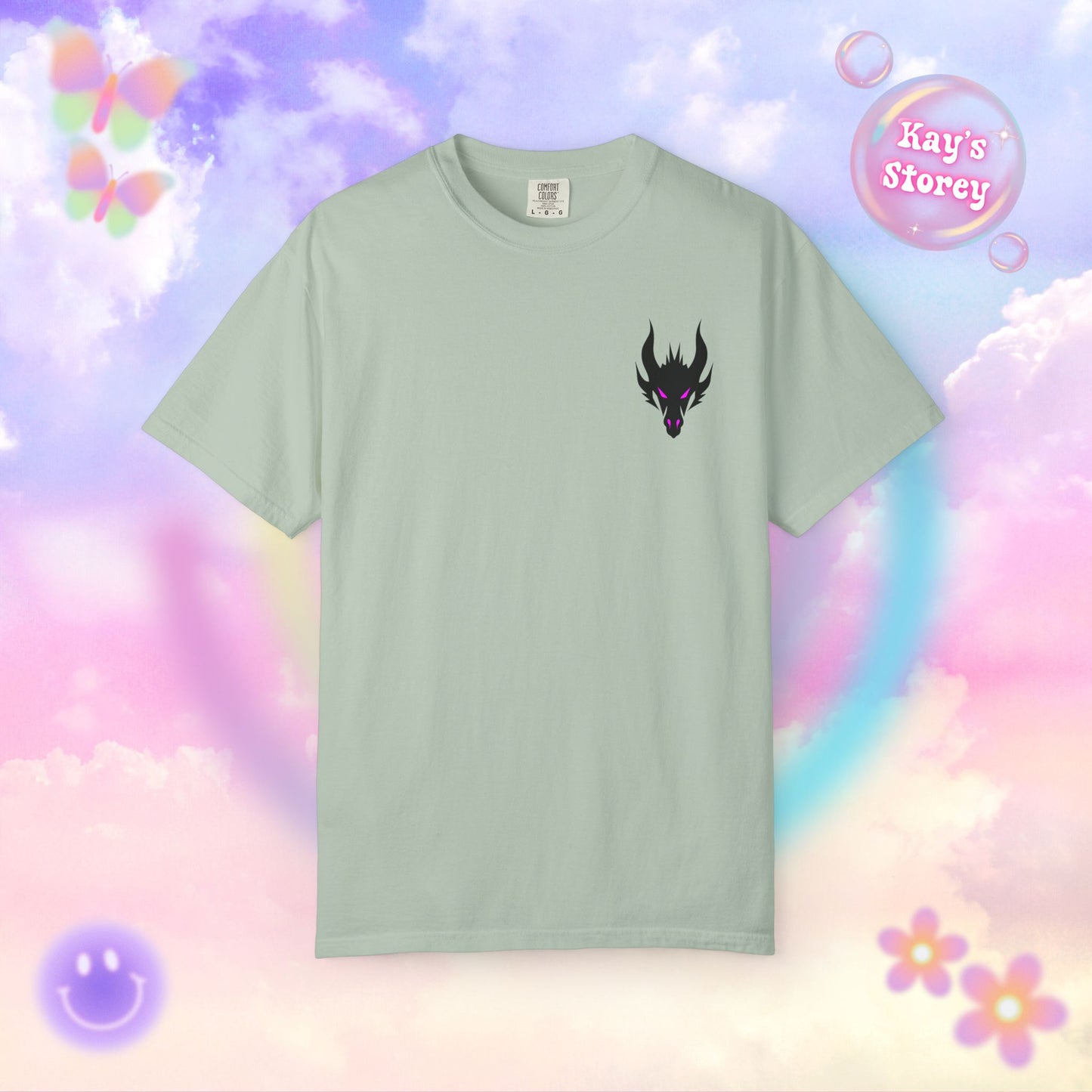 Book Dragon Pink Comfort Colors T-Shirt