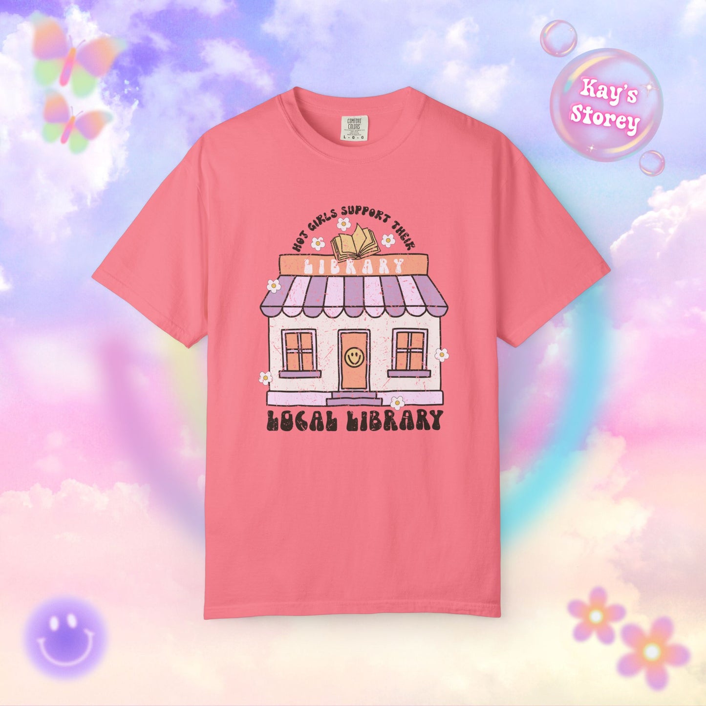 Hot Girls Support Their Local Library Comfort Colors T-Shirt