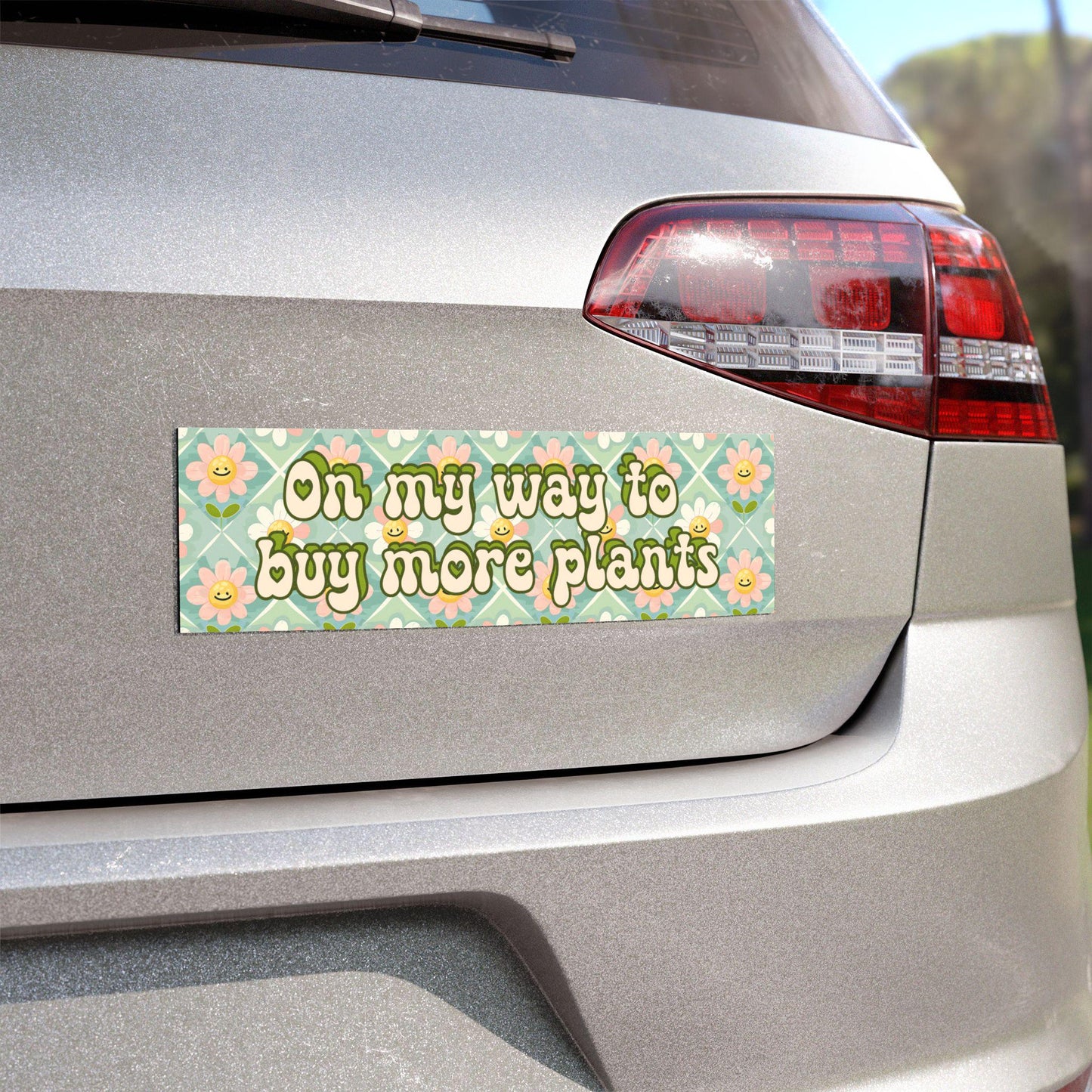 OMW to Buy More Plants Car Magnet