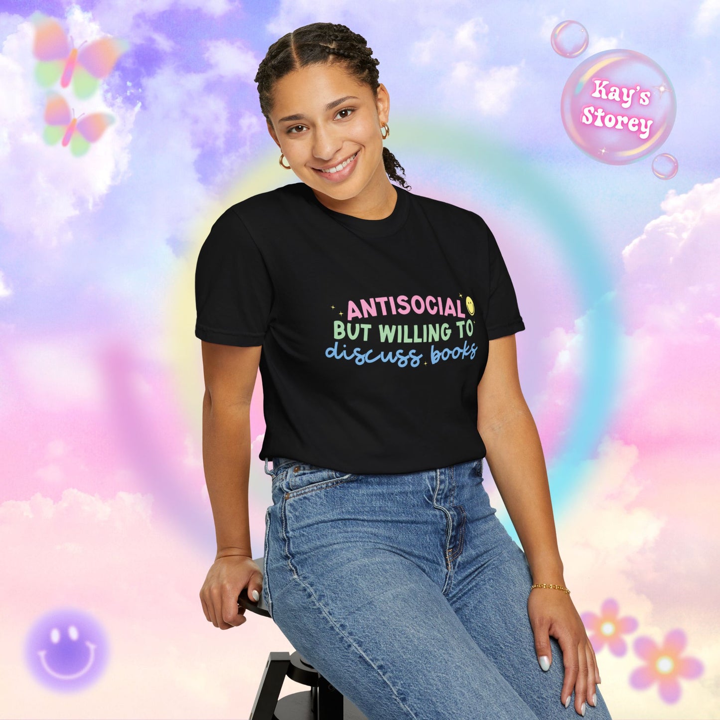 Willing to Discuss Books Comfort Colors T-Shirt