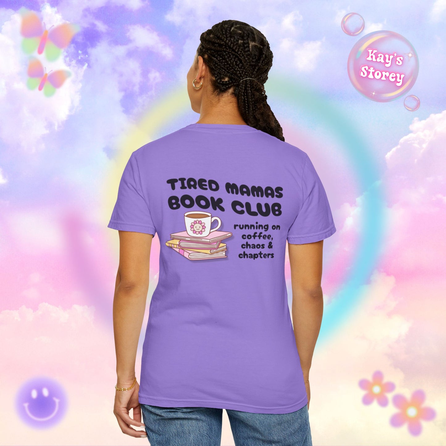 Tired Mamas Book Club Comfort Colors T-Shirt