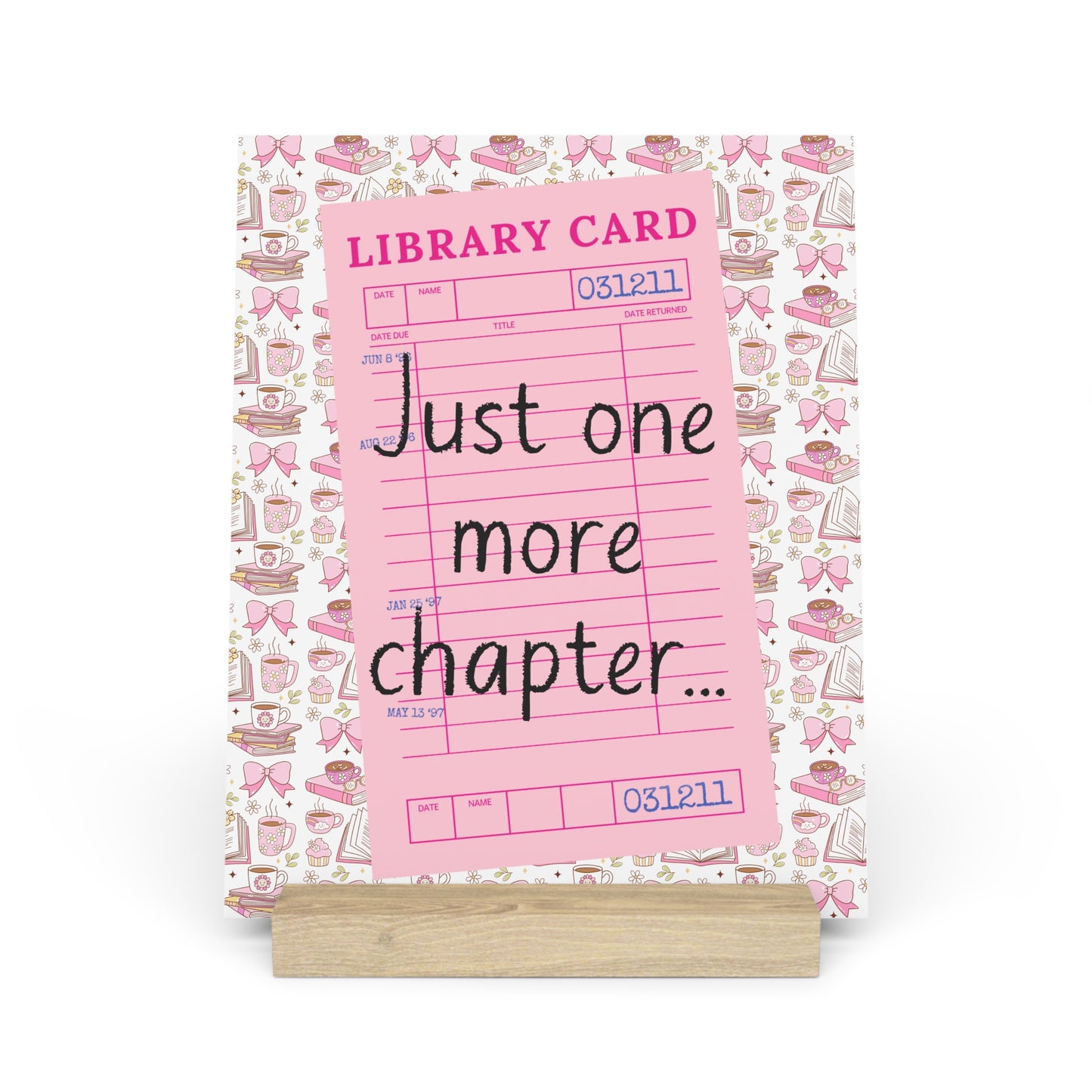 Just One More Chapter... Bookshelf Decor with Stand