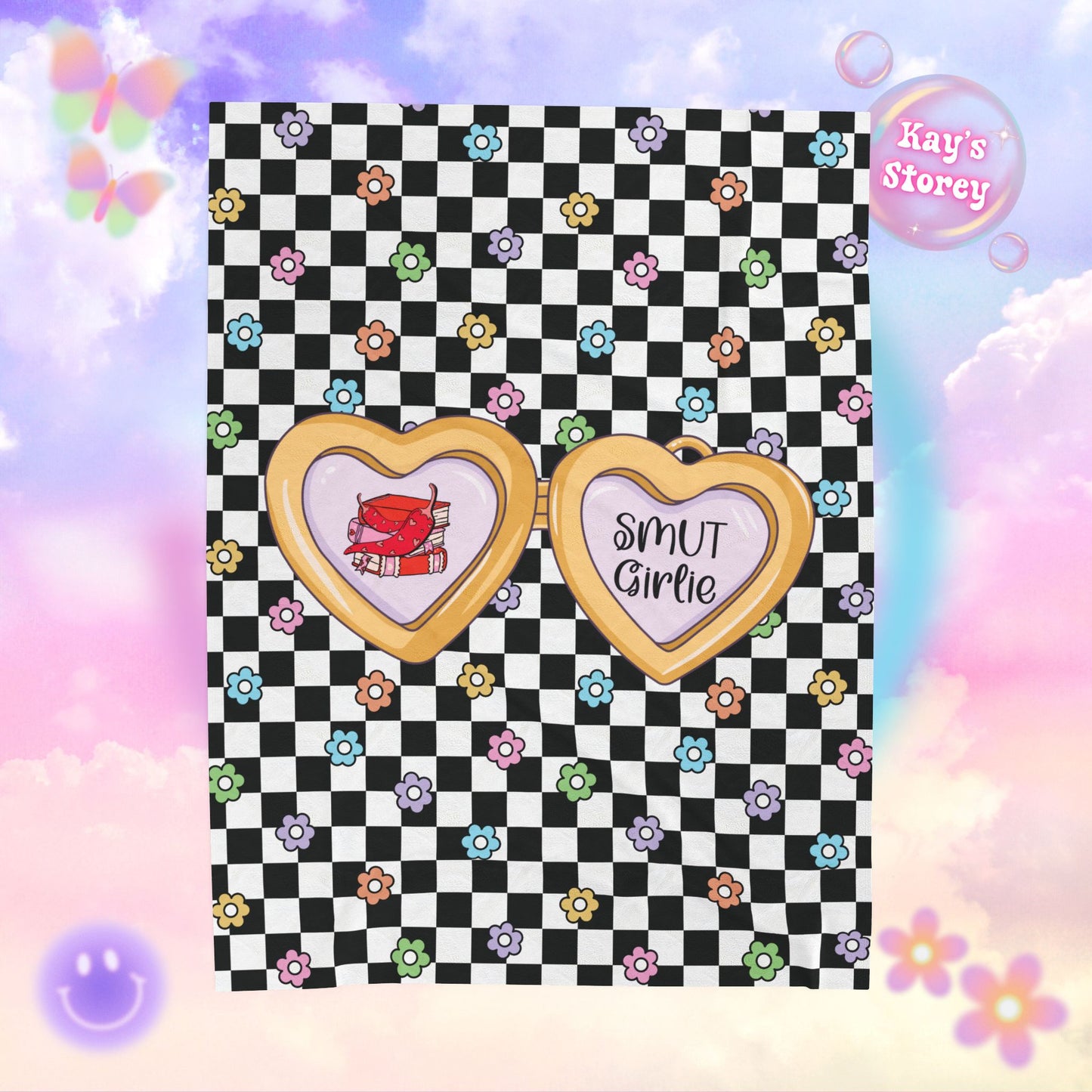 Smut Girlie Velveteen Plush Blanket
