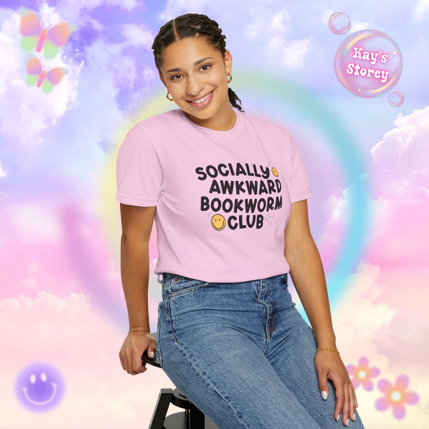 Socially Awkward Bookworm Club Comfort Colors T-Shirt