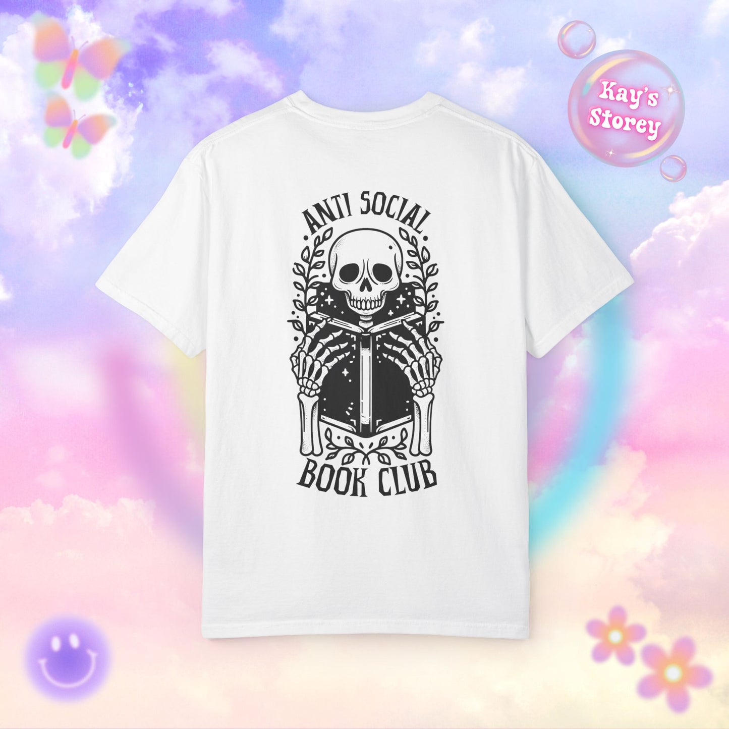 Skeleton Anti Social Comfort Colors T-Shirt