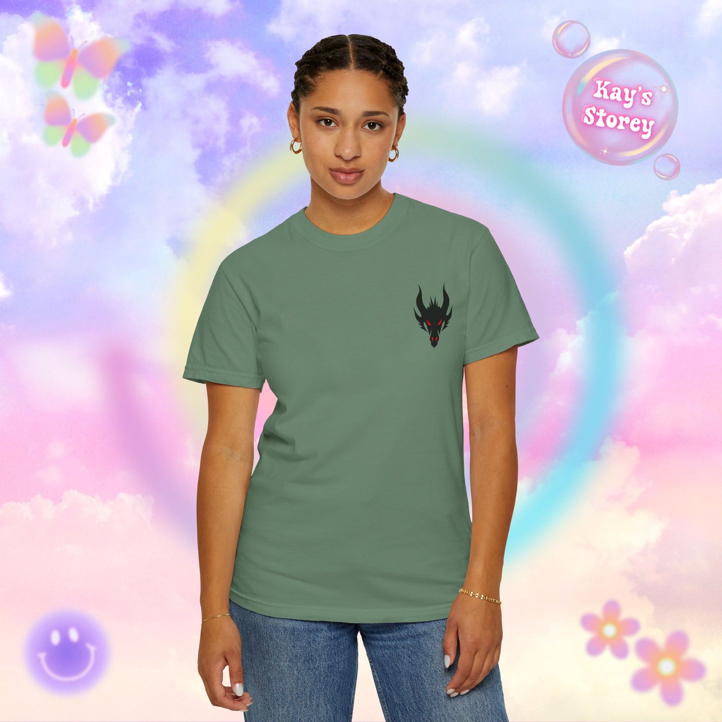 Book Dragon Red Comfort Colors T-Shirt