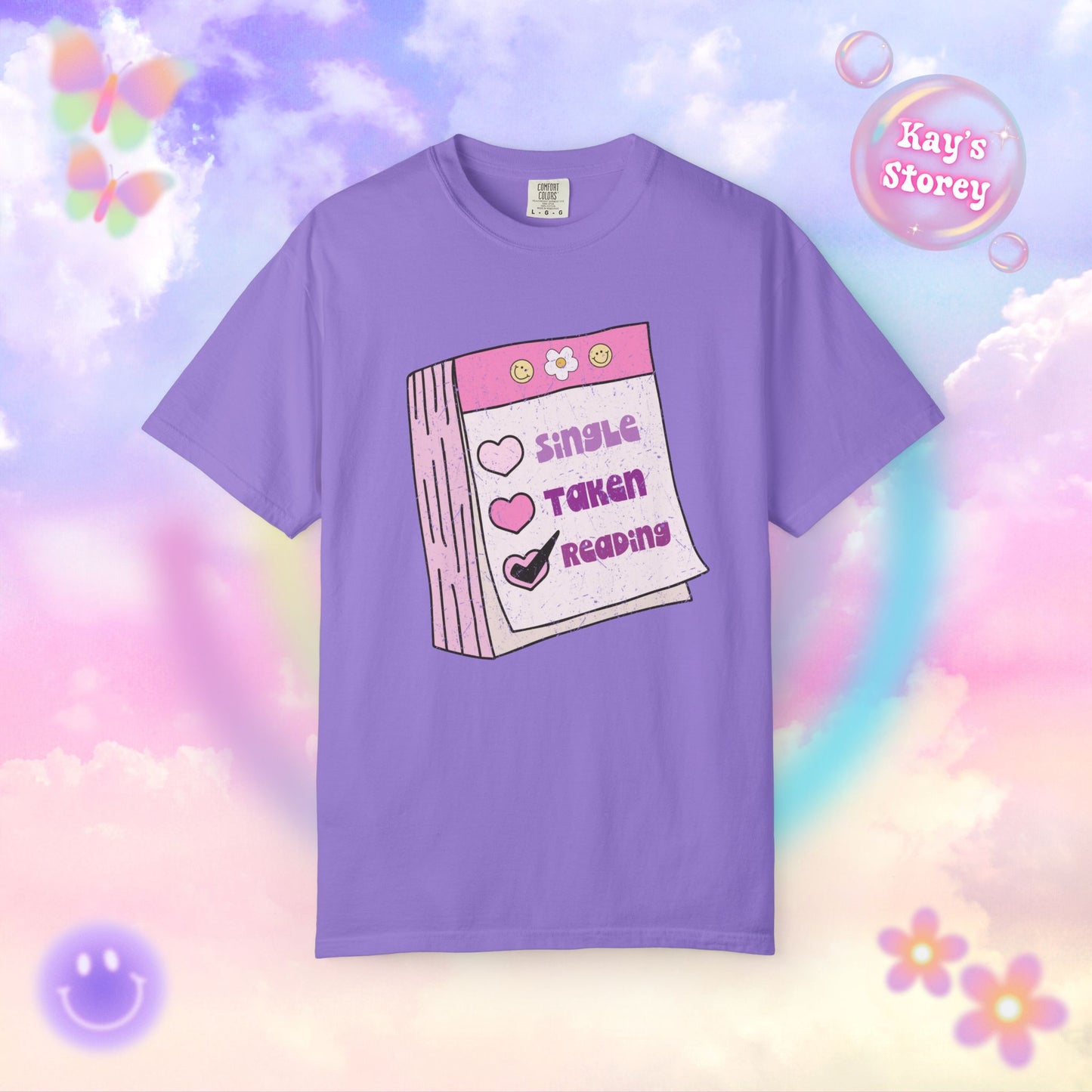 Single, Taken, Reading Comfort Colors T-Shirt