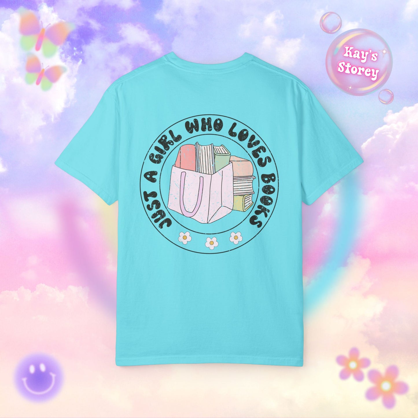 Just A Girl Who Loves Books Comfort Colors T-Shirt