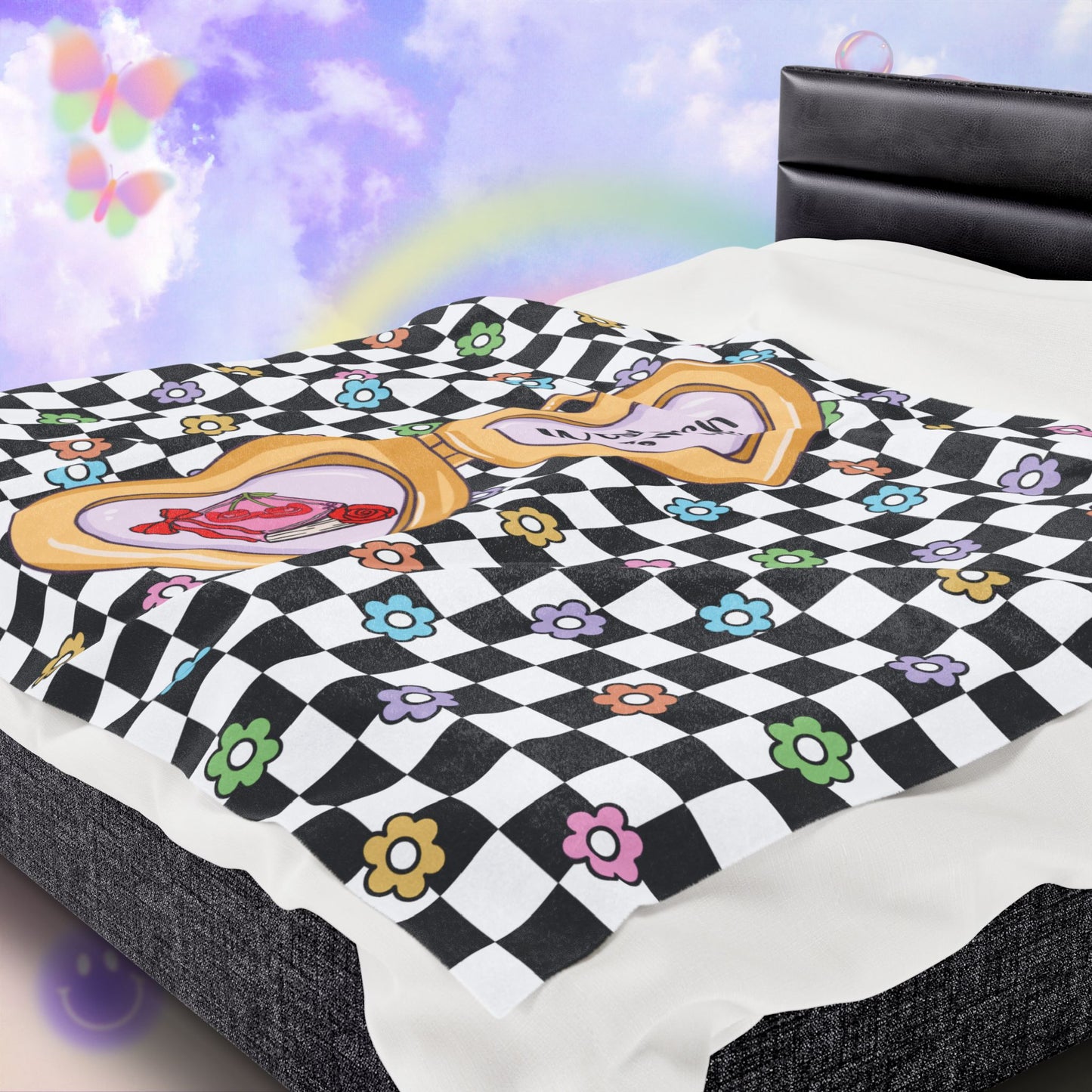Western Girlie Velveteen Plush Blanket