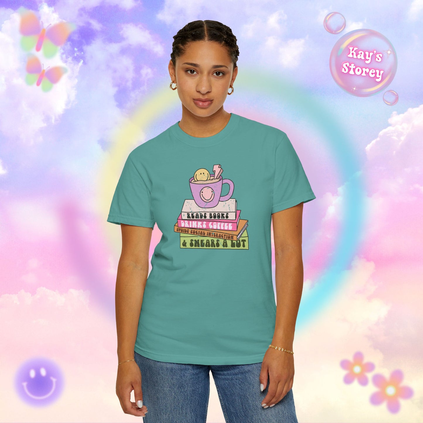 Reads Books... Comfort Colors T-Shirt