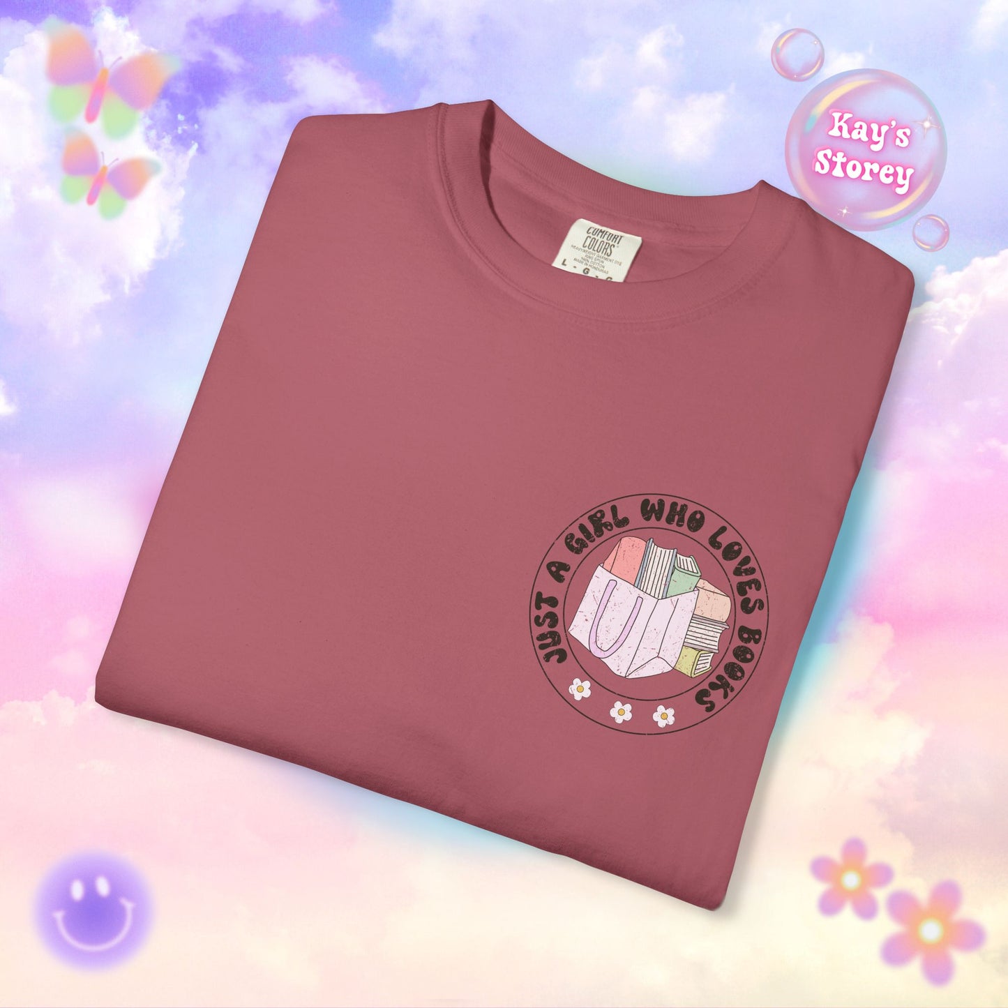 Just A Girl Who Loves Books Comfort Colors T-Shirt