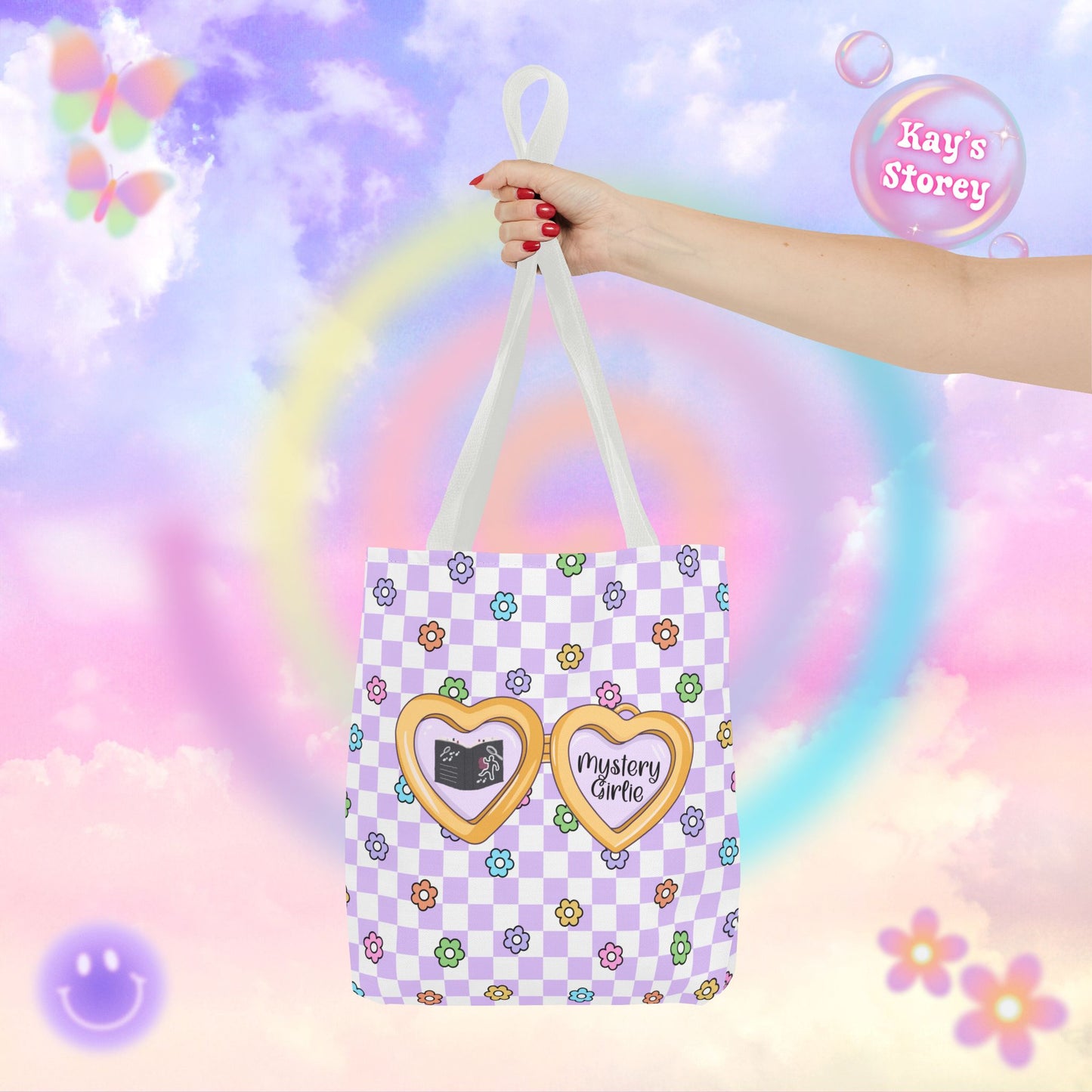 Purple Mystery Girlie Tote Bag
