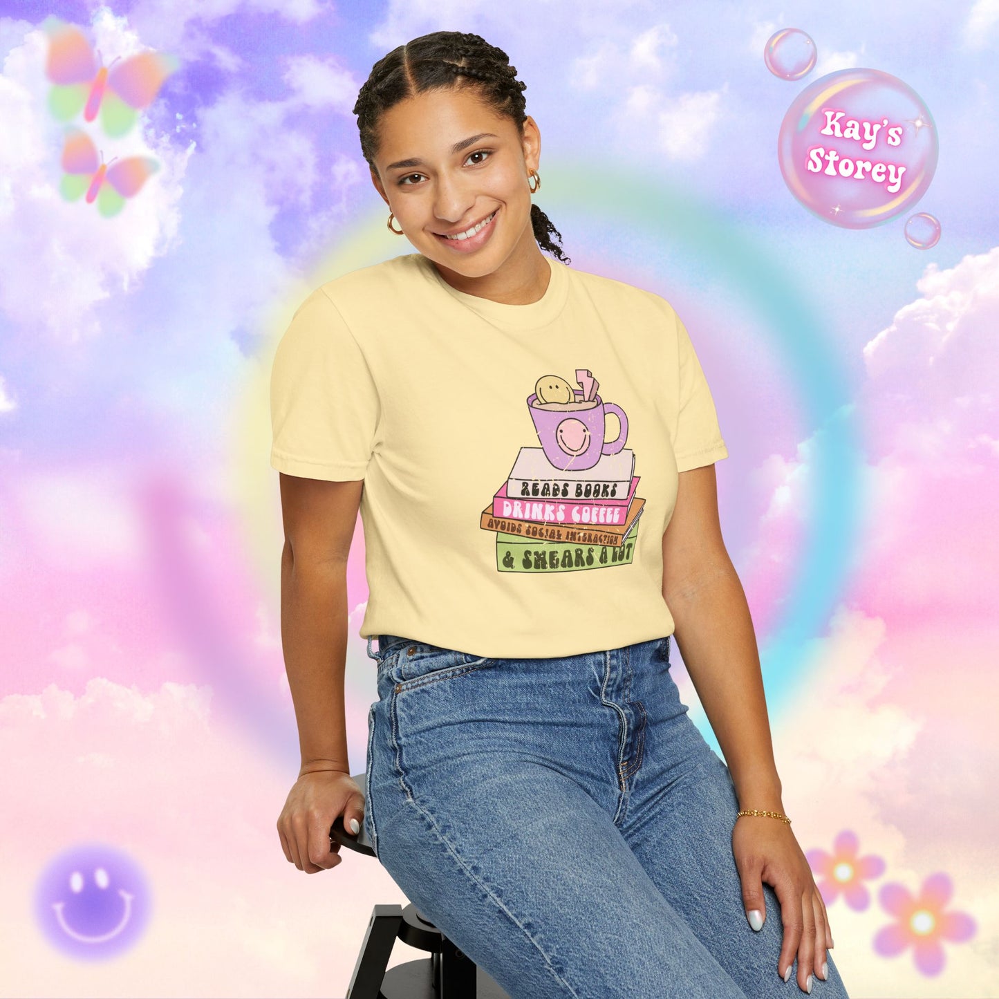Reads Books... Comfort Colors T-Shirt