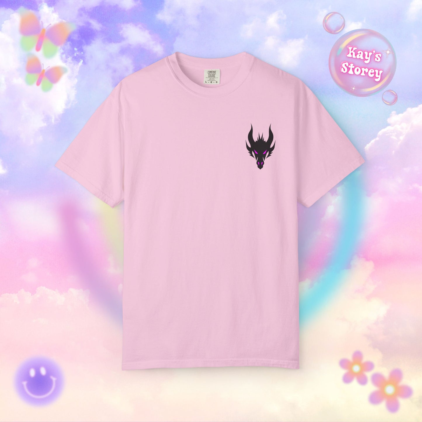 Book Dragon Pink Comfort Colors T-Shirt