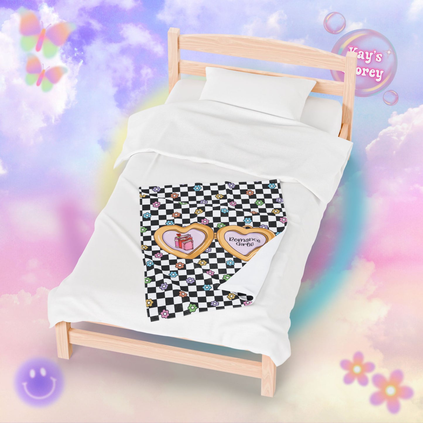 Romance Girlie Velveteen Plush Blanket