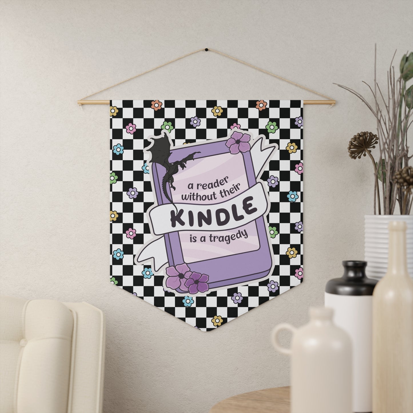Reader Without Their Kindle Pennant