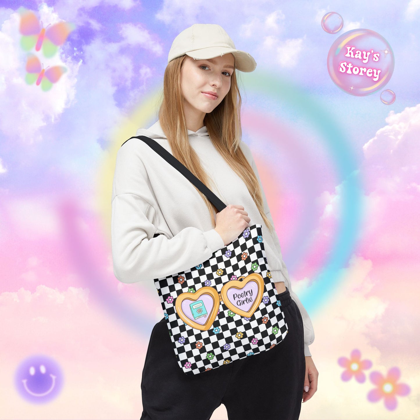 Poetry Girlie Tote Bag