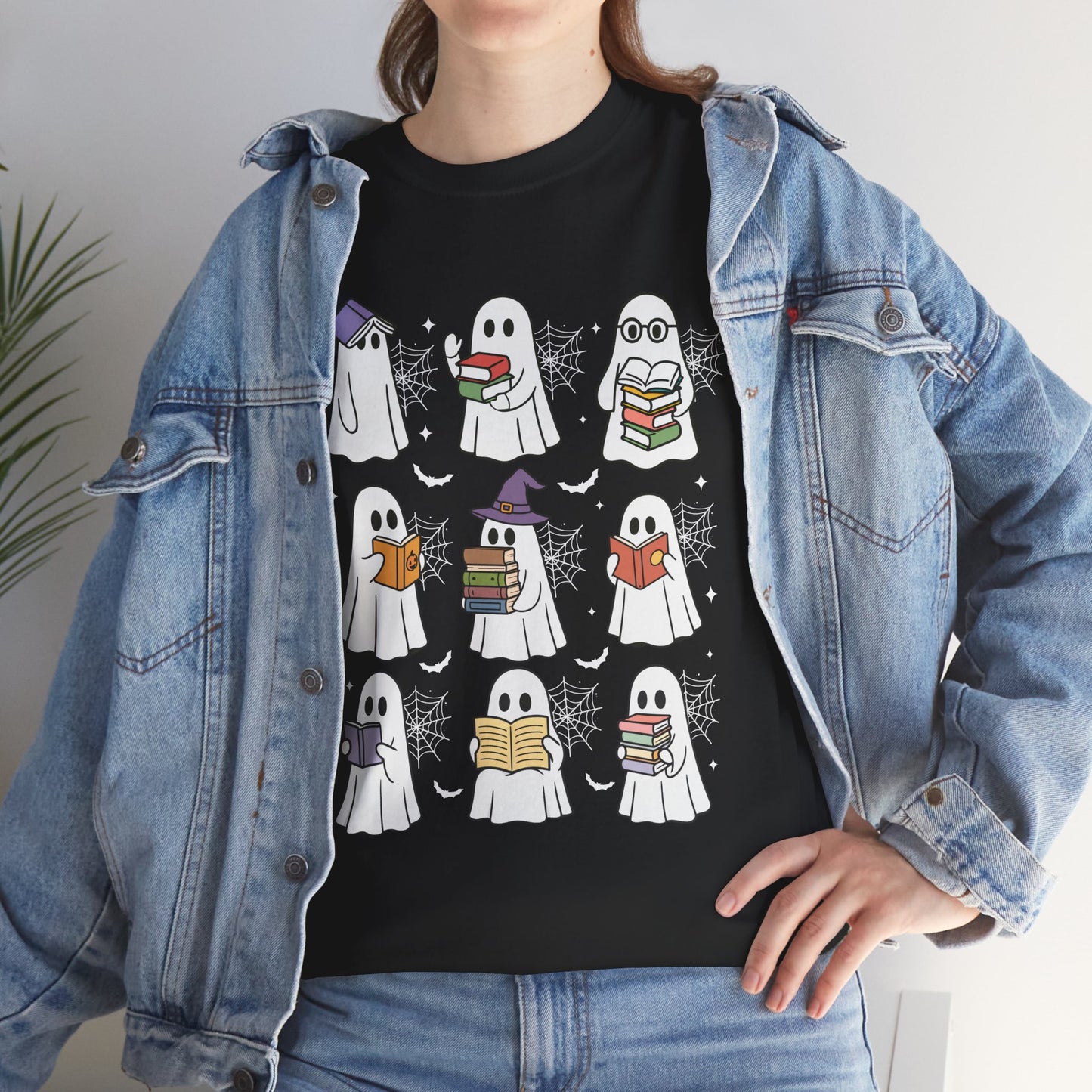 Bookish Ghosts Tee - Halloween Gift