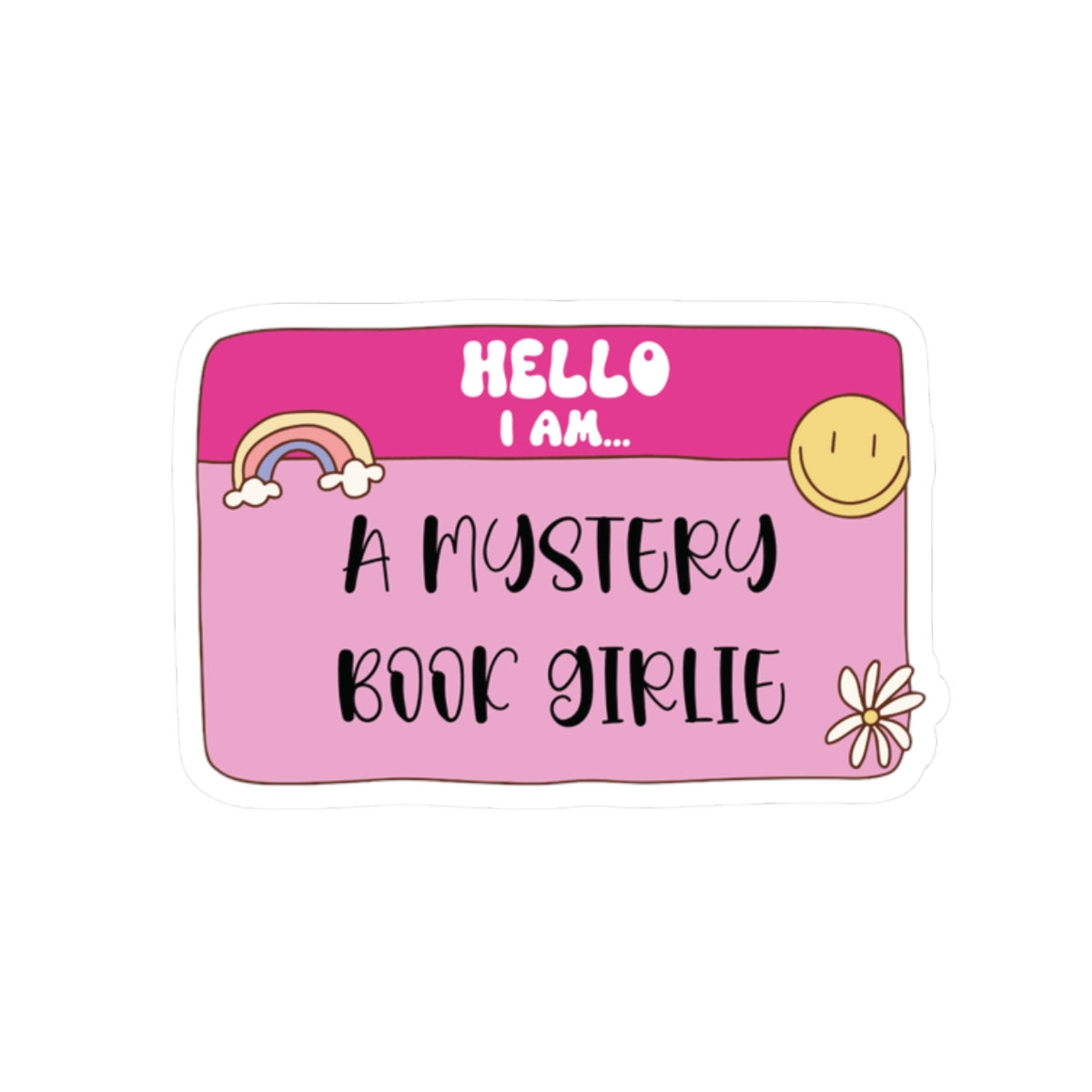 Mystery Book Girlie Sticker