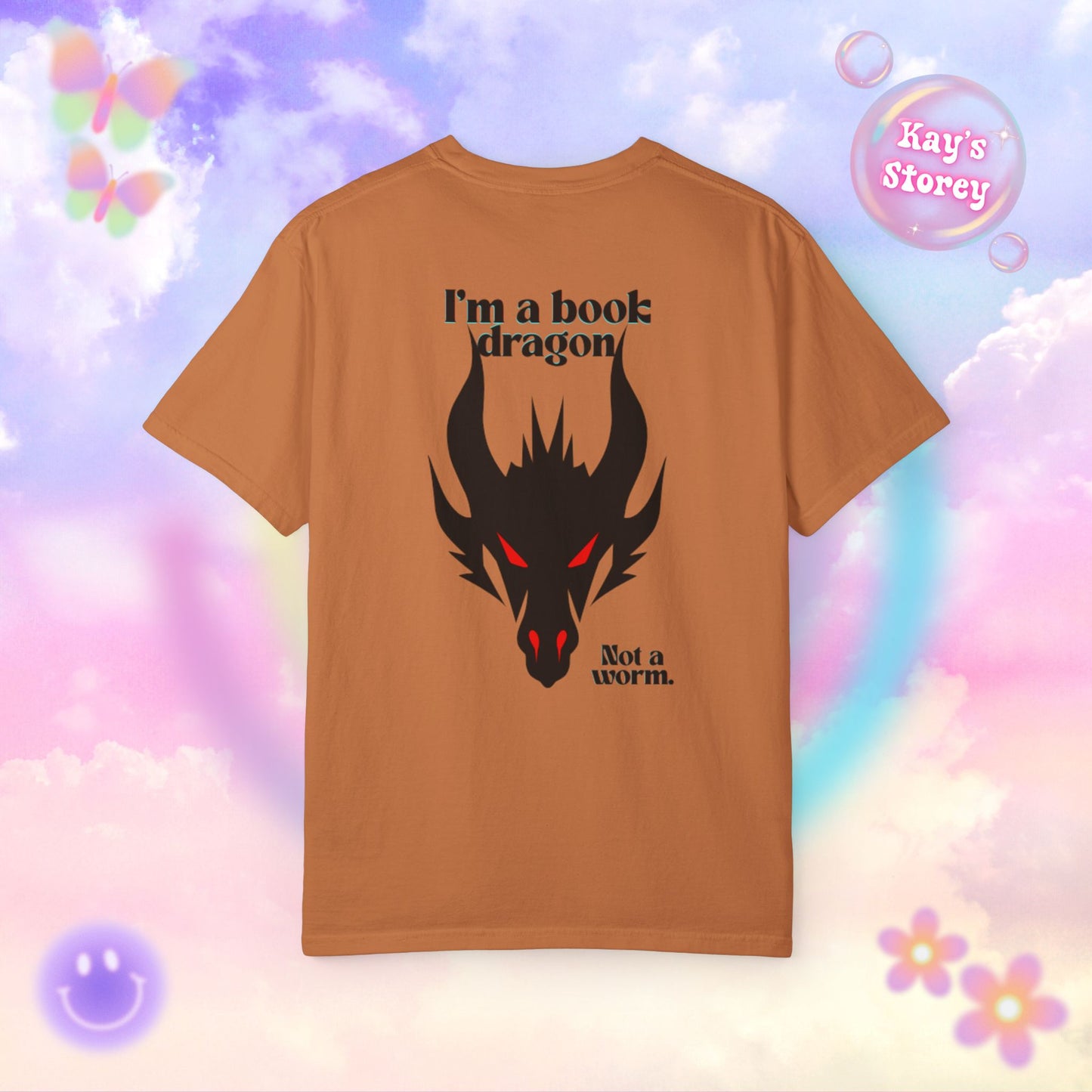 Book Dragon Red Comfort Colors T-Shirt