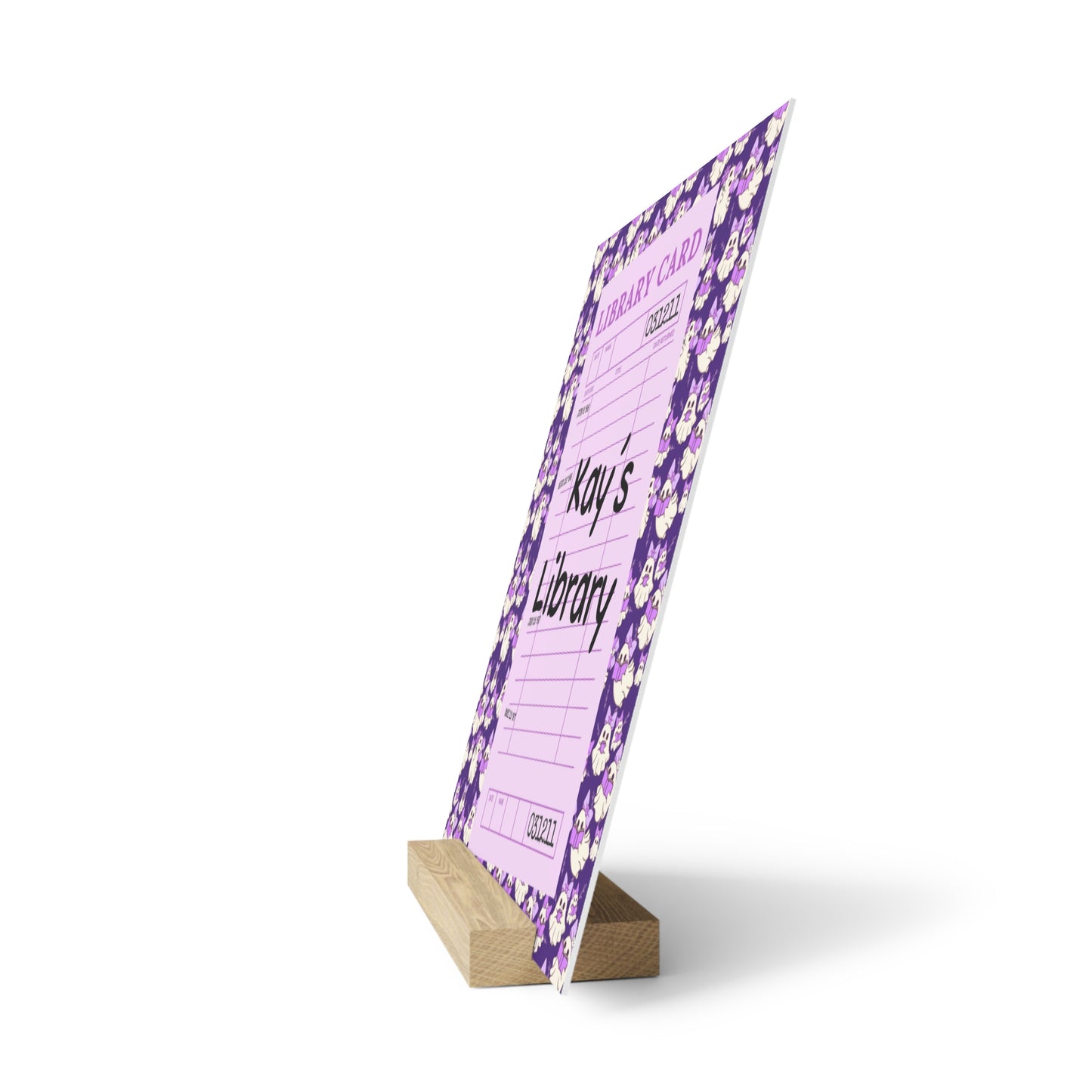 Personalized Bookshelf Decor with Stand