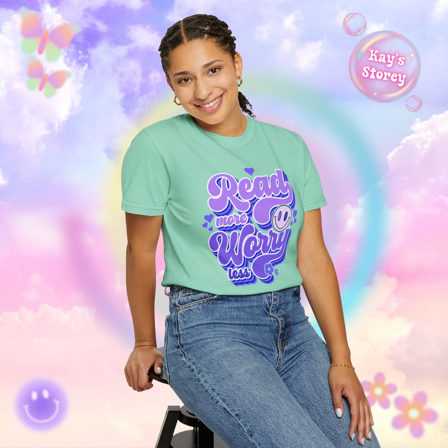 Read More, Worry Less Comfort Colors T-Shirt