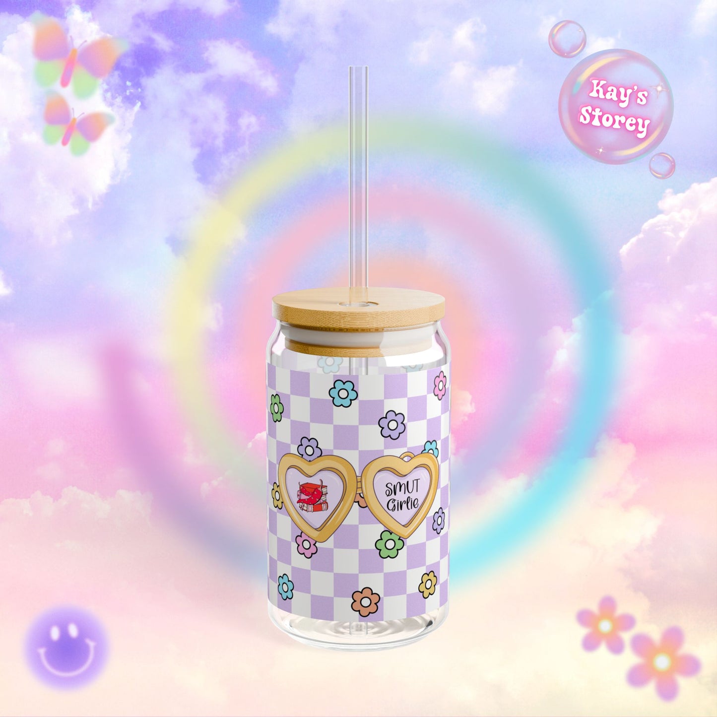 Purple Smut Girlie Sipper Glass, 16oz
